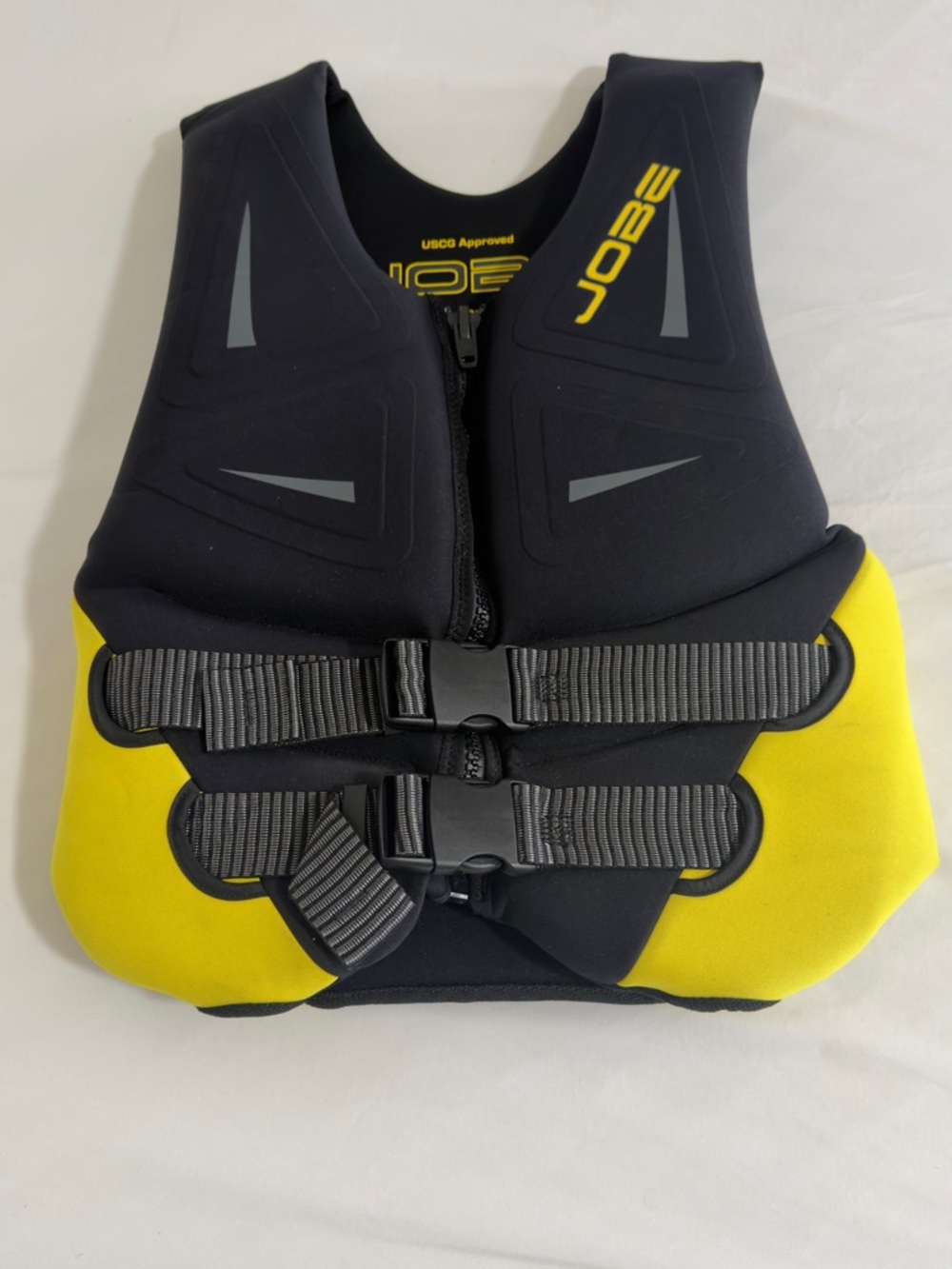 Men's Black and Yellow Neoprene Life Vest